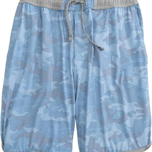 johnnie-O Rush Workout Shorts Lake Blue Camo – Men’s Large NWT - Picture 3 of 3